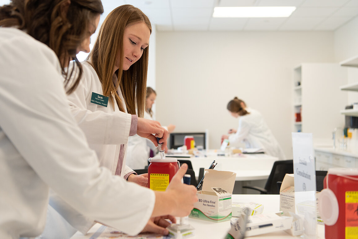 image of students in a lab