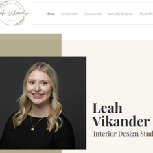 Leah Vikander portfolio.  Click link to view website.