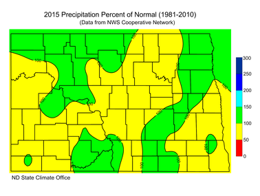 2015 Annual Percent of Normal