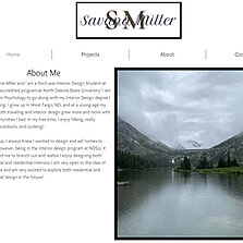 Savana Miller portfolio.  Click to view website.