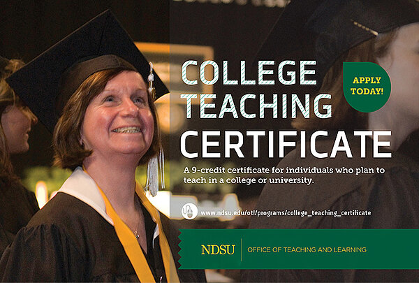 College Teaching Certificate - Apply Today!