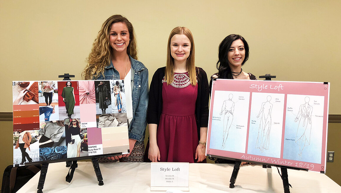 Students presenting work photo