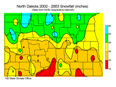 Annual Snowfall (inches)