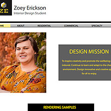 Zoey Erickson portfolio.  Click to view website.
