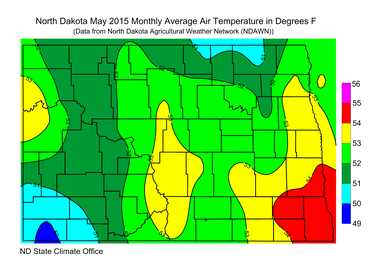May 2015 Average Temperature