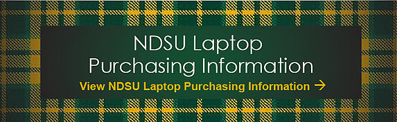 NDSU Laptop Purchasing Information graphic, click for link.