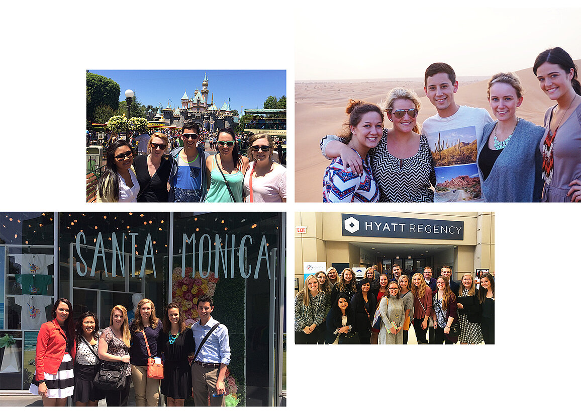 Student experience photo collage