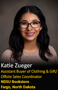 Katie Zueger, Assistant Buyer of Clothing & Gift/Offsite Sales Coordinator NDSU Bookstore Fargo North Dakota photo