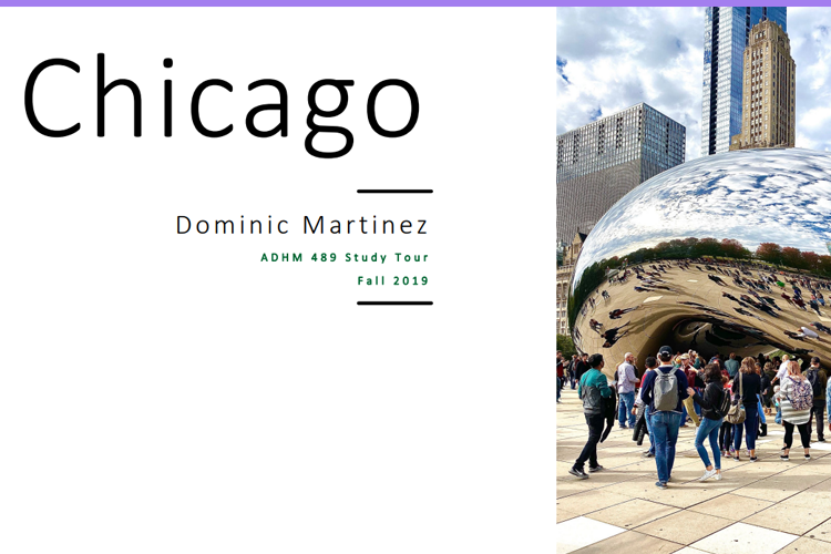 Dominic Martinez Chicago Study Tour Photo Click for Link to Photo Journal