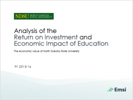 NDSU Return on Investment and Economic Impact Overview