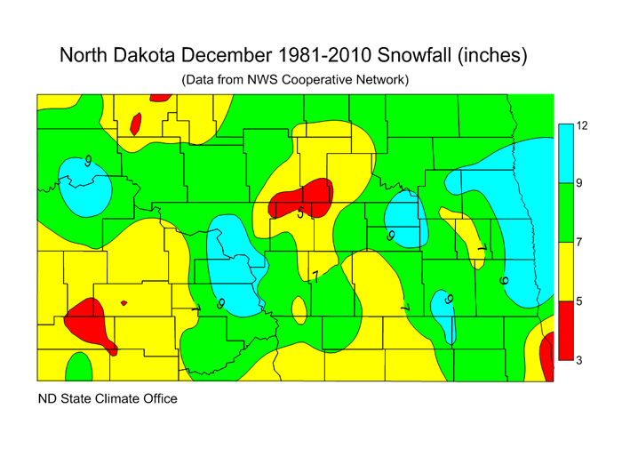 Snow North Dakota State Climate Office NDSU