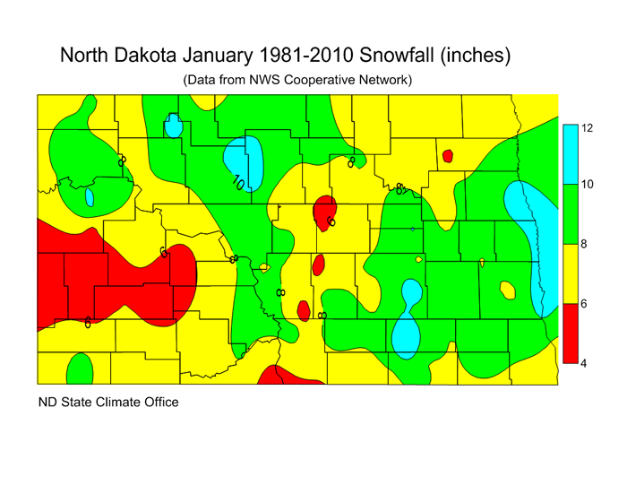 Snow North Dakota State Climate Office NDSU