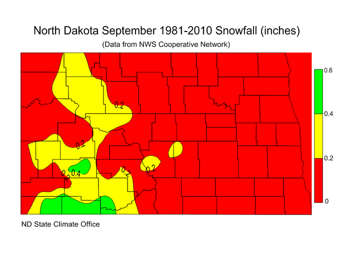 Snow North Dakota State Climate Office NDSU