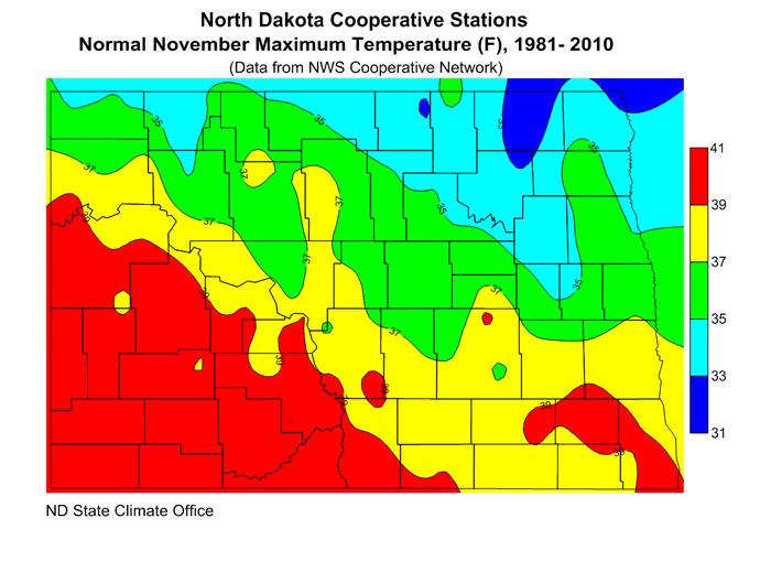 High Temperature North Dakota State Climate Office NDSU