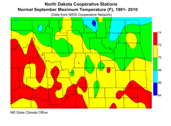 High Temperature North Dakota State Climate Office NDSU