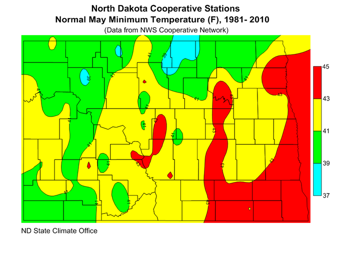 Low Temperature North Dakota State Climate Office NDSU