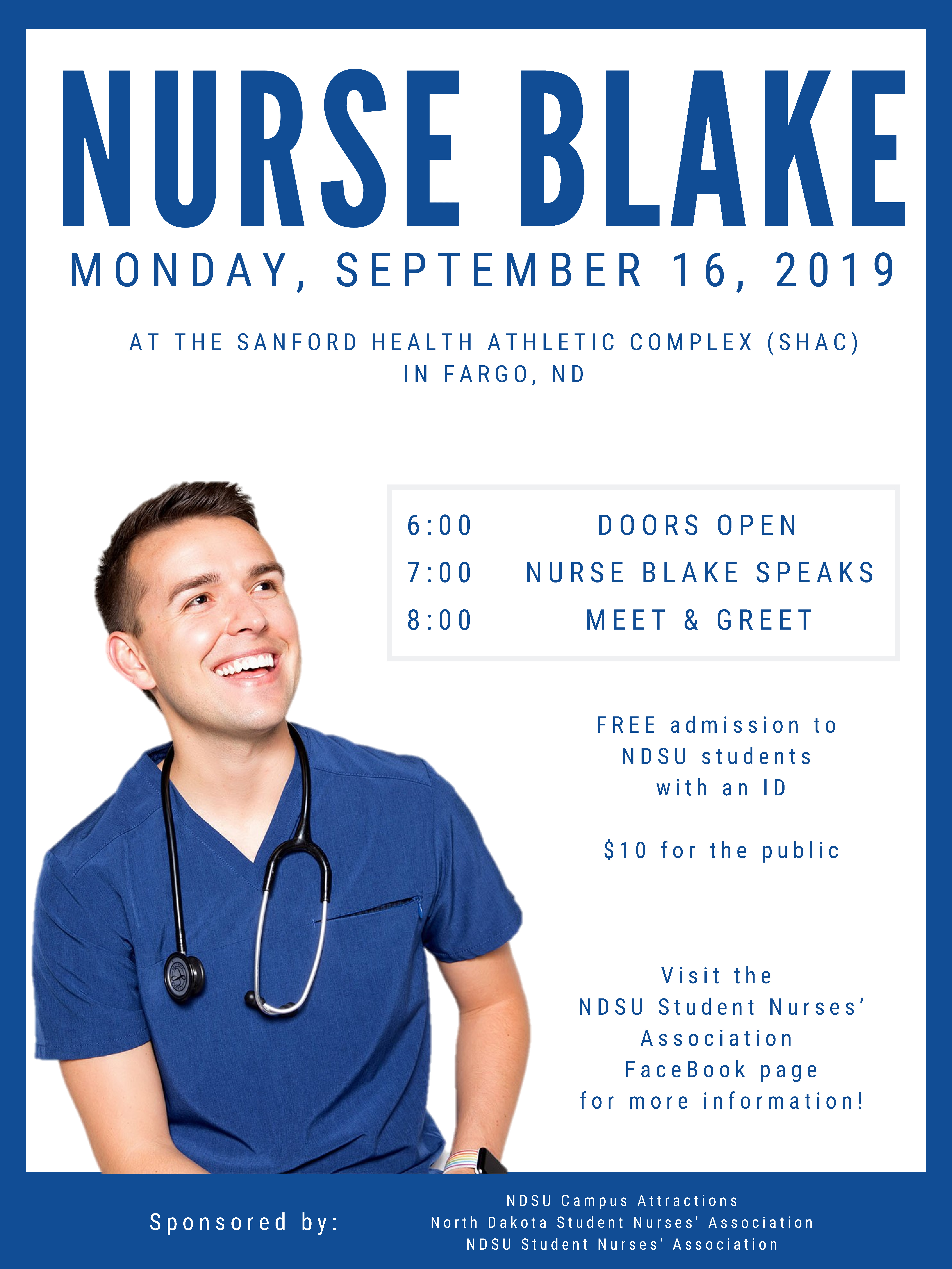 Nurse Blake to give talk at NDSU