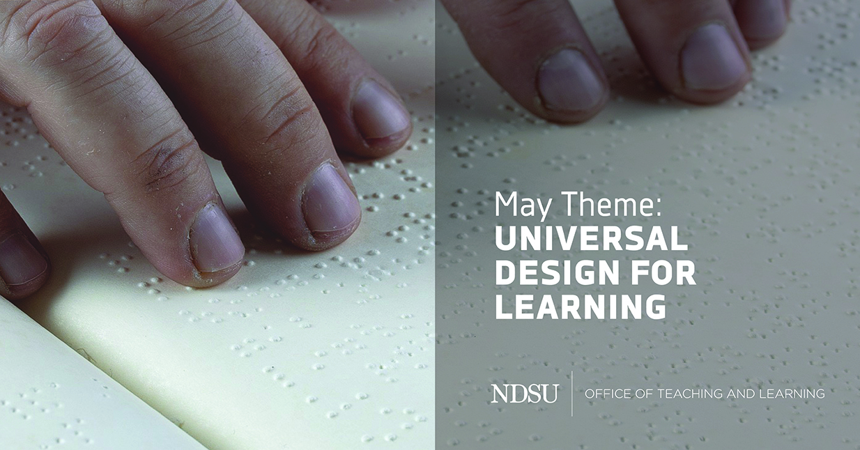 May Theme: Universal Design For Learning