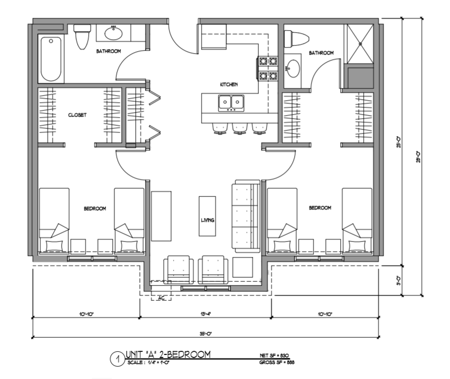 Apartment 1701 Residence Life NDSU