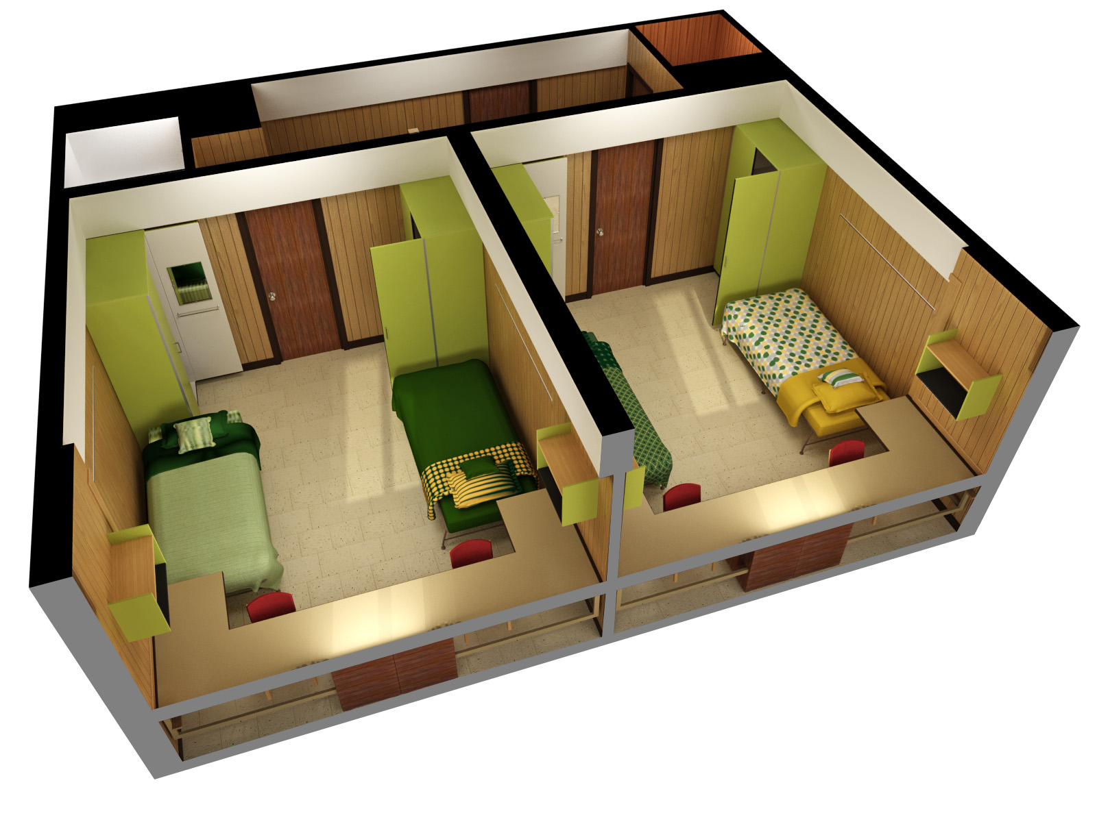 Sample Dorm Room Floor Plans