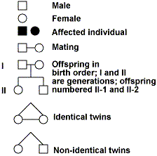 Pedigree Chart Symbols