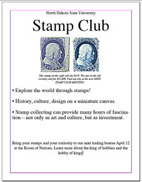 Stamp flyer.