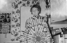 Grandmother with rug, 1964