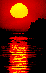 Photo of a sunset.