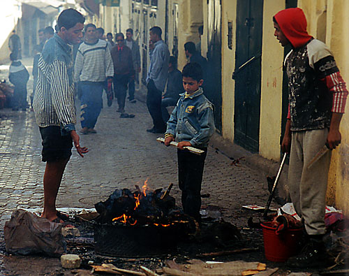 Fez street scene.