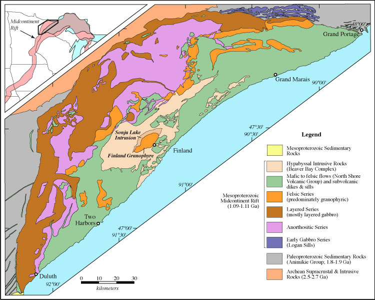 North Shore Geologic Map