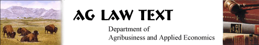 Ag Law Text Banner