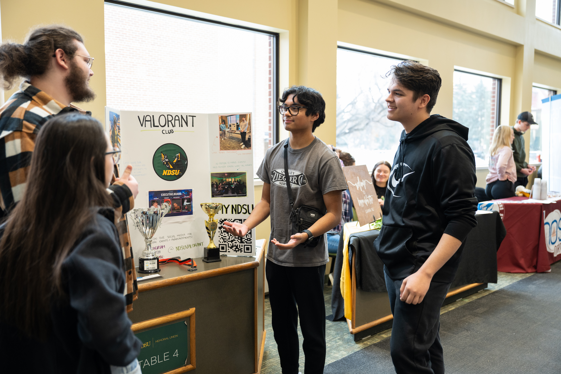 Photo of the student involvement expo at NDSU