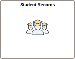 Student Records tile from Campus Connection home screen.