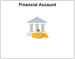 Financial Account tile from Campus Connection home screen.