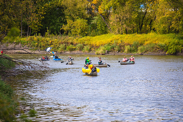 Canoe parade Canoe parade