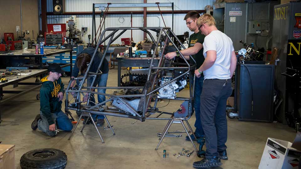 mechanical engineering building a vehicle