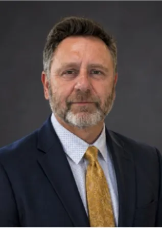Dr. Nawrot confidently staring at the camera