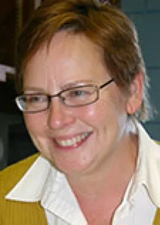 Mary Jo Kenyon smiling confidently