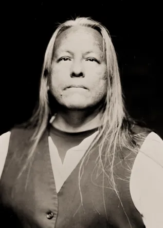 Dakota smiling at the camera.