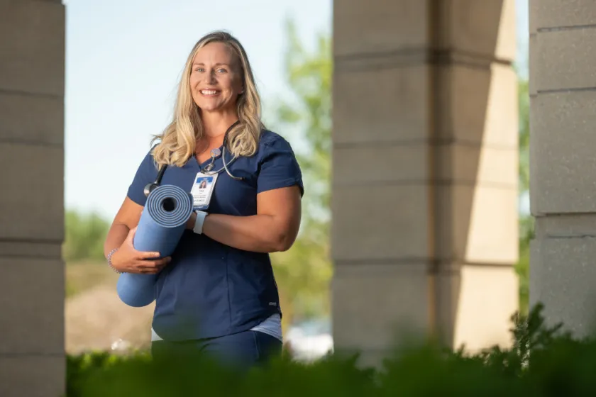 nursing student Tina Hoff