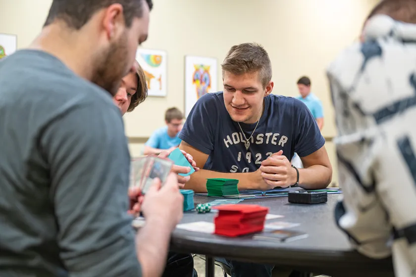 students taking part in a student club