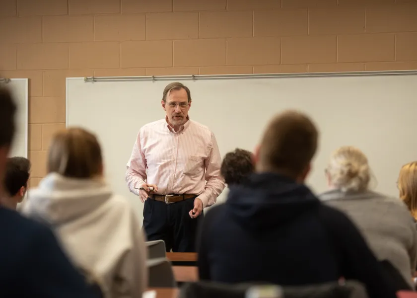 Photo of James Clifton in class