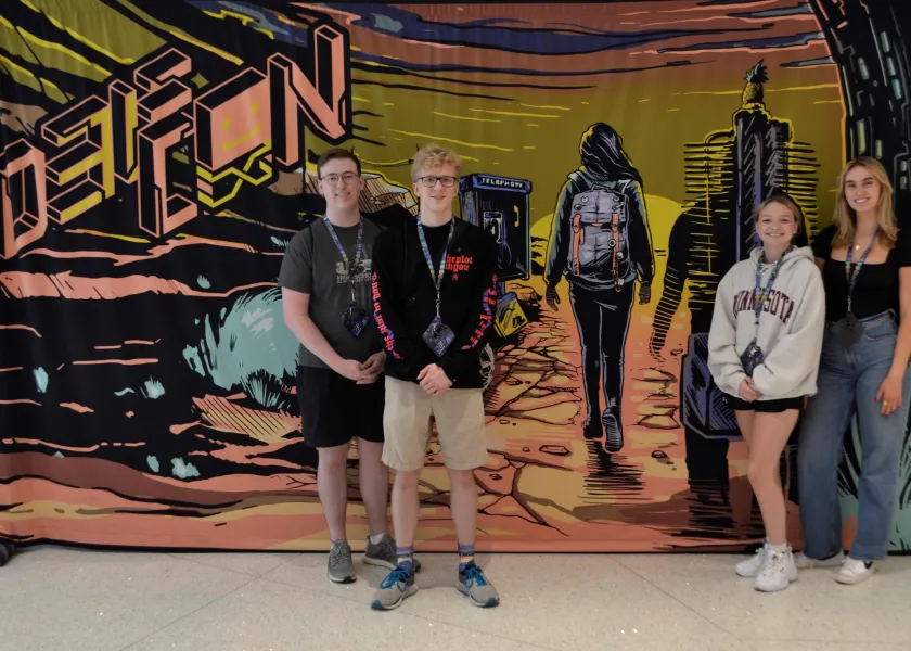 A photo of the NDSU team at DefCon