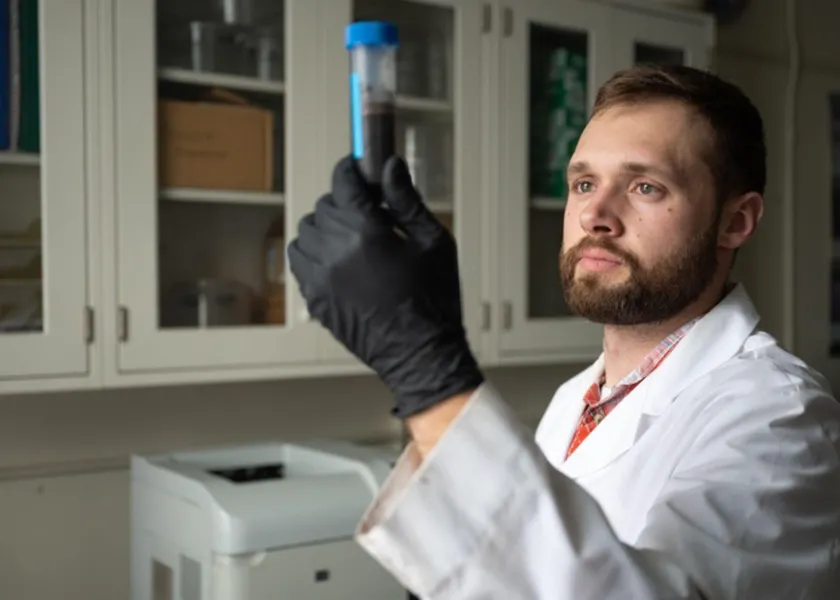 Mike McKenna in Natural Resource Sciences lab