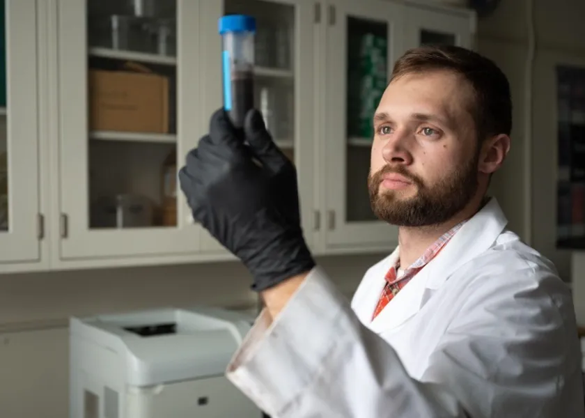 Photo of natural resource management student