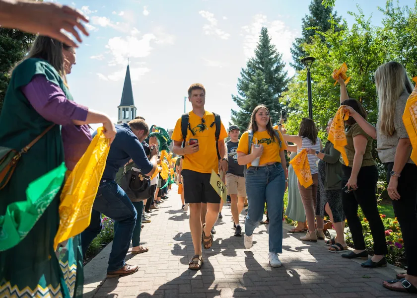 NDSU students during Welcome Week