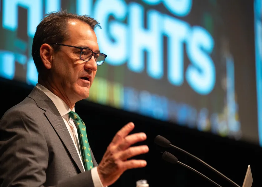 Photo of President Cook at State of University