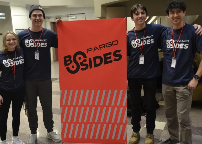 A photo of NDSU BSides contestants