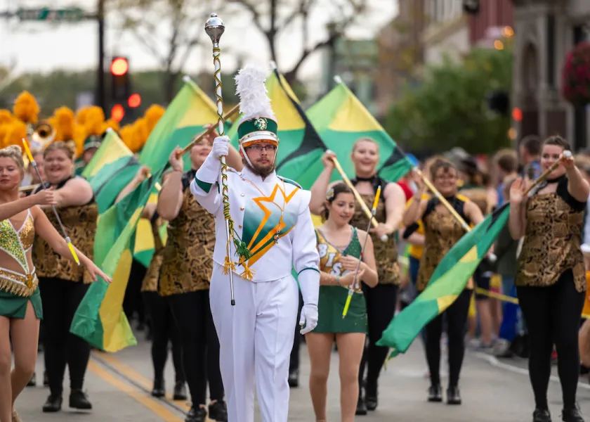 A photo of the NDSU Homecoming parade