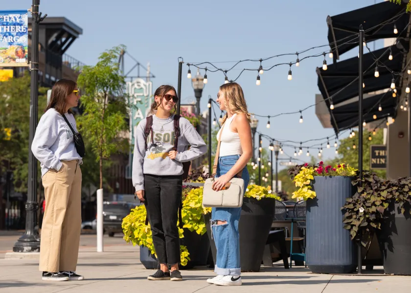 Photo of NDSU students in Fargo